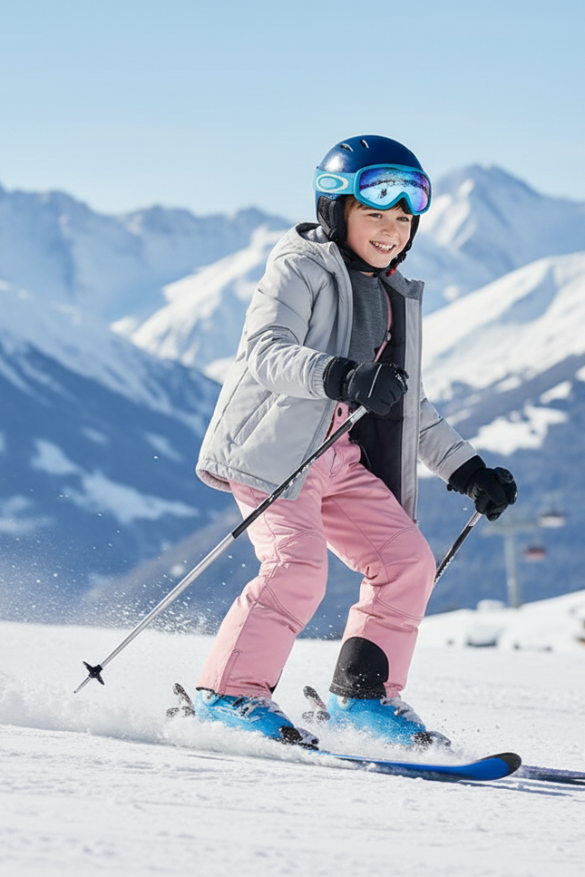 Pantalon De Ski Rose Enfant Imperméable Salopette Hiver - Polyester - vue 3