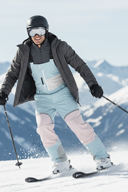 Pantalon De Ski Coloré - Multicolore Polyester - vue 3