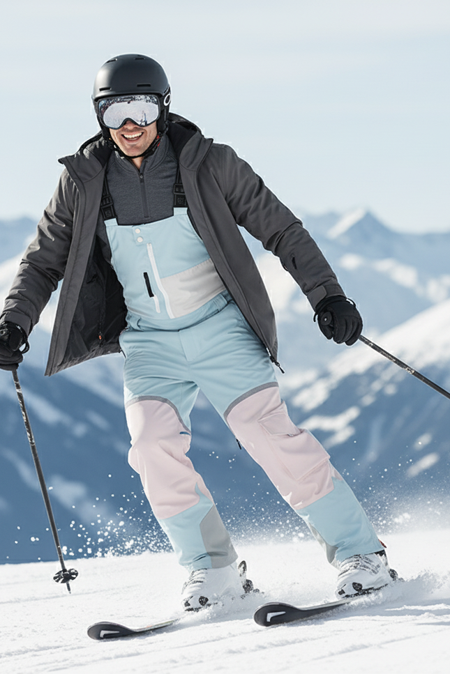 Pantalon De Ski Coloré - Multicolore Polyester - vue 3