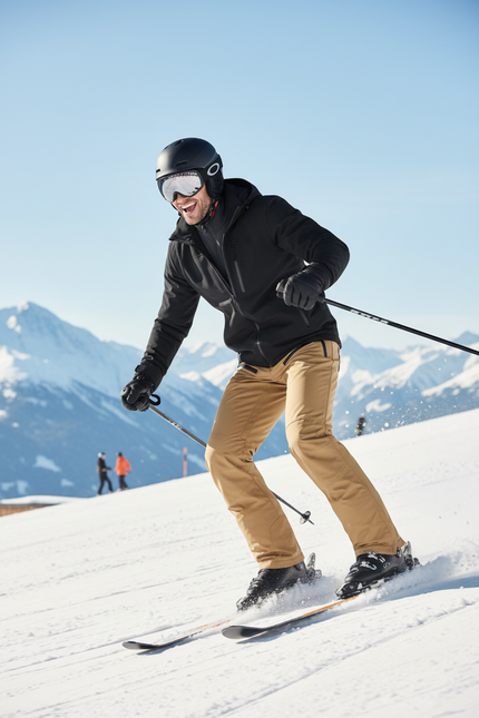 Pantalon De Ski Homme Kaki Imperméable Randonnée Hiver - Beige Polyester - vue 3