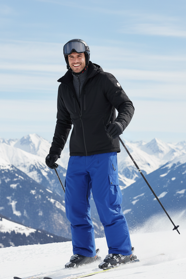 Pantalon De Ski Bleu Electrique - Polyester - vue 3
