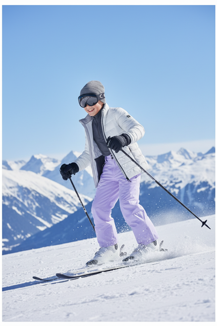 Pantalon De Ski Violet Enfant Imperméable Thermique Hiver - Polyester - vue 3
