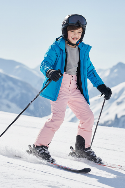 Pantalon De Ski Rose Enfant Salopette Imperméable Hiver - Polyester - vue 3