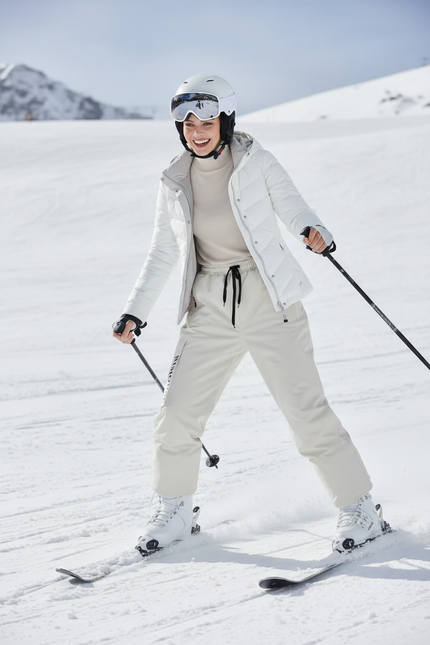 Pantalon De Ski Crème Ample Imperméable Unisexe Cargo - Beige Polyester - vue 3