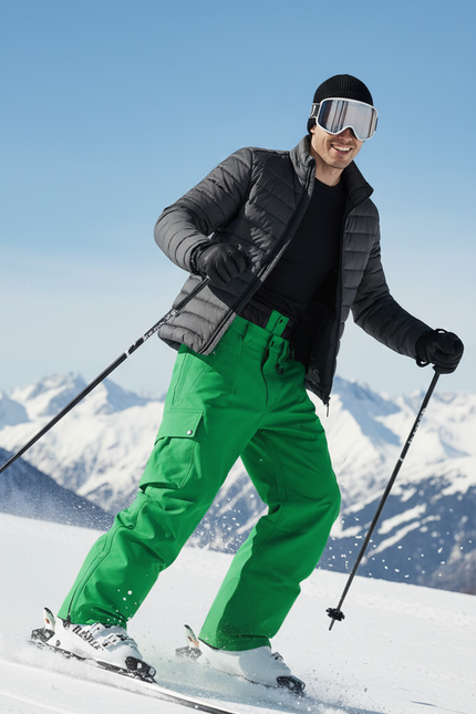 Pantalon De Ski Grand Froid - Vert Polyester - vue 3