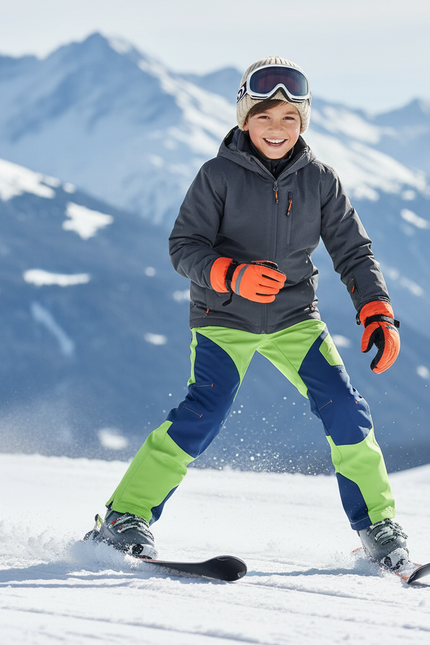 Pantalon De Ski Vert Imperméable Enfant Doublé Polaire - Polyester - vue 3