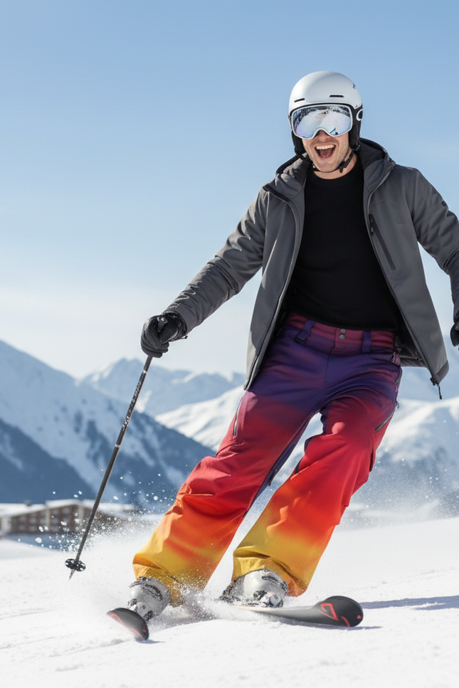 Pantalon De Ski Multicolore - Polyester - vue 3