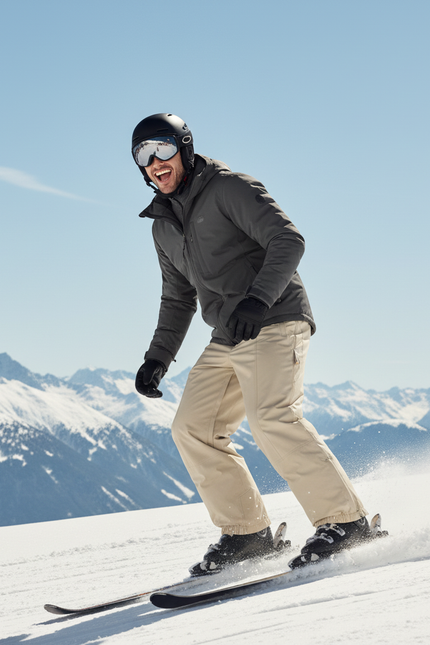 Pantalon De Ski Beige Ample Imperméable Respirant Homme - Polyester - vue 3
