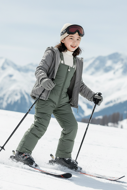 Pantalon De Ski Vert Kaki - Polyester - vue 3