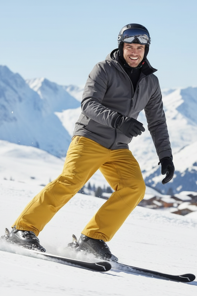 Pantalon De Ski Jaune - Polyester - vue 3