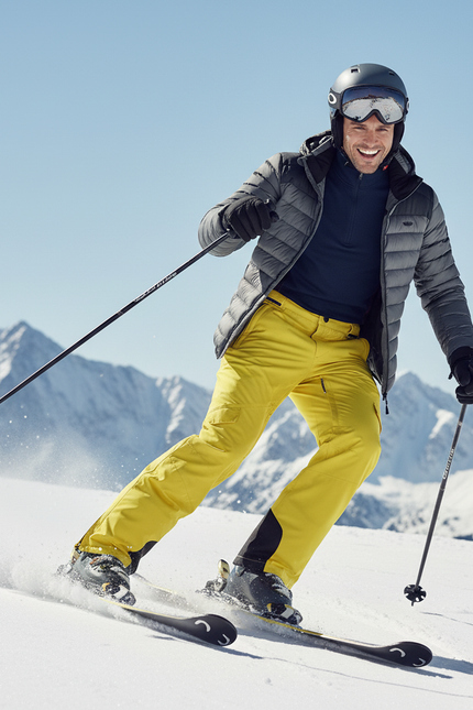 Pantalon De Ski Jaune Cargo Imperméable Homme - Polyester - vue 3