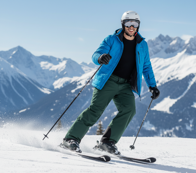Pantalon De Ski Vert - Polyester - vue 3
