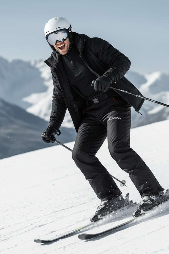 Pantalons Ski De Fond Homme - Noir Polyester - vue 3