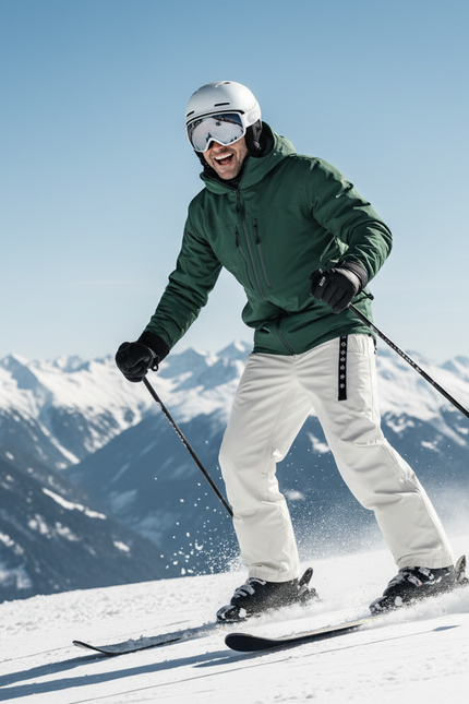 Pantalon De Ski Blanc Ample Imperméable Unisexe - Polyester - vue 3