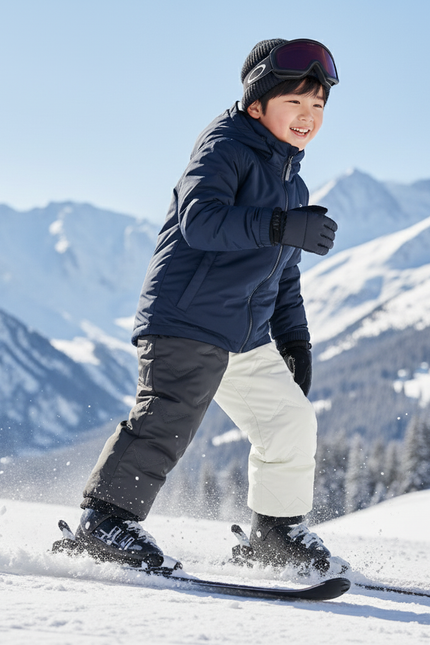 Pantalon De Ski Bicolore Matelassé Enfant Imperméable Chaud - Multicolore Polyester - vue 3