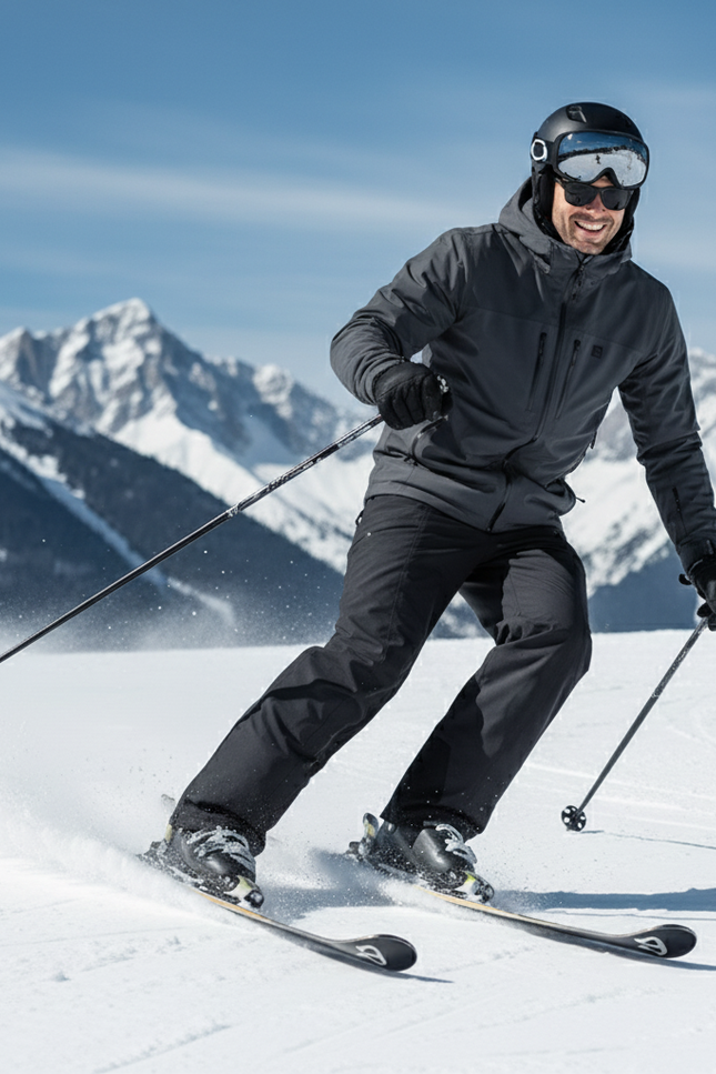Pantalon De Ski Gris - Polyester - vue 3