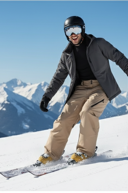 Pantalon De Ski Beige Homme - Polyester - vue 3